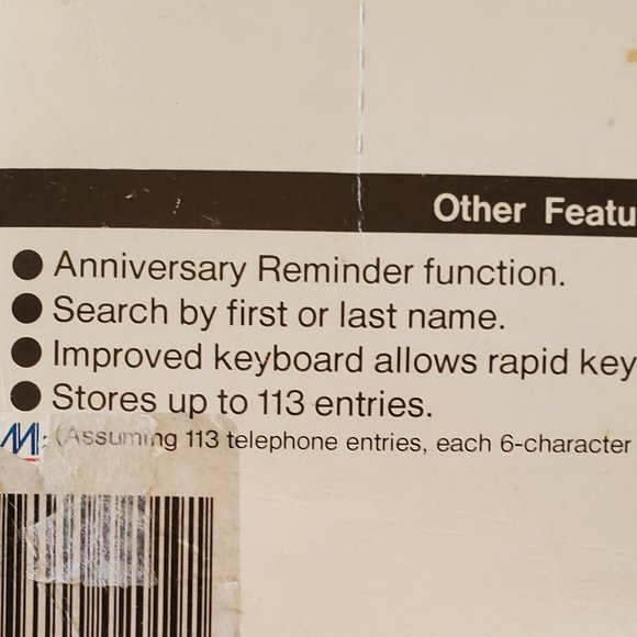 Sharp EL-6360 Organizer - Picture 5 of 5